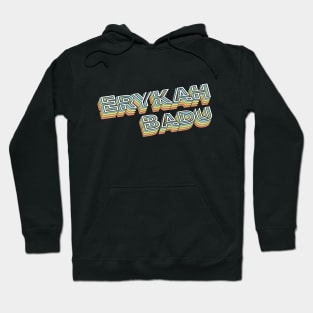 Erykah Badu Retro Typography Faded Style Hoodie